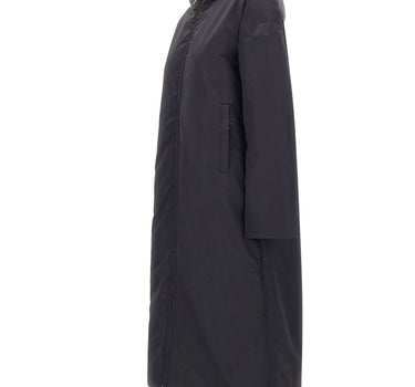 K-WAY Parka lungo in nylon GREY Donna 