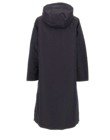 K-WAY Parka lungo in nylon GREY Donna 