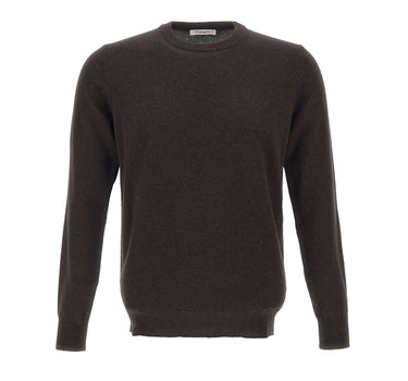 KANGRA Maglia in lana e cashmere BROWN Uomo 