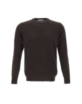 KANGRA Maglia in lana e cashmere BROWN Uomo 