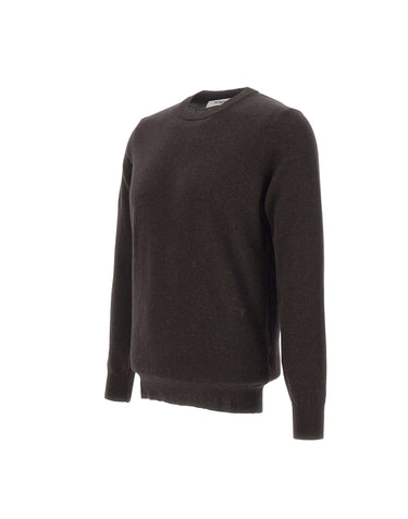 KANGRA Maglia in lana e cashmere BROWN Uomo 