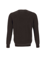 KANGRA Maglia in lana e cashmere BROWN Uomo 