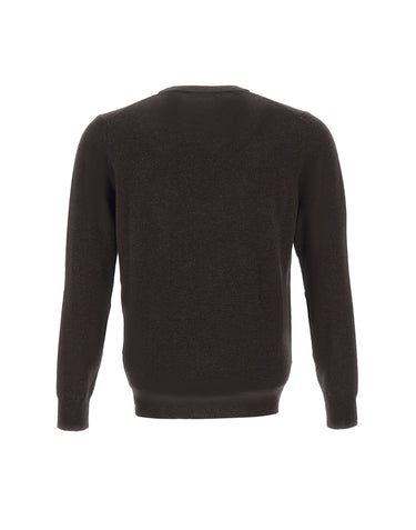 KANGRA Maglia in lana e cashmere BROWN Uomo 