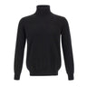 KANGRA Maglia dolcevita in lana e cashmere BLACK Uomo 