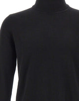 KANGRA Maglia dolcevita in lana e cashmere BLACK Uomo 