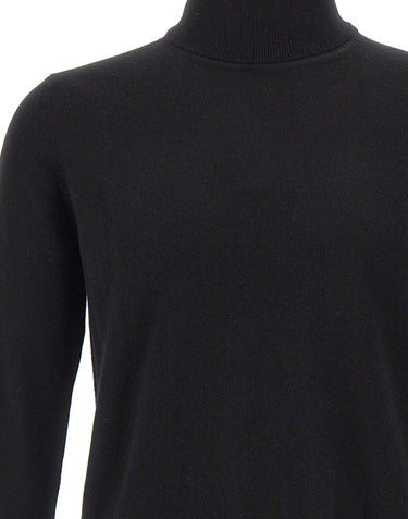KANGRA Maglia dolcevita in lana e cashmere BLACK Uomo 
