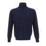 KANGRA Maglia dolcevita in lana e cashmere BLUE Uomo 
