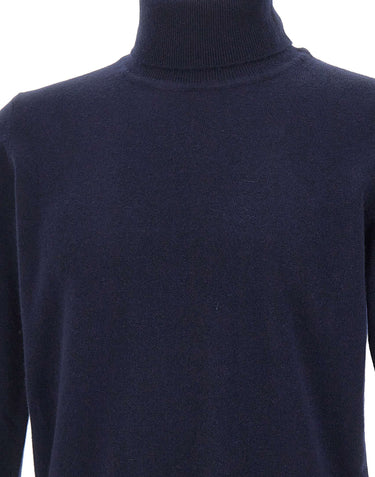 KANGRA Maglia dolcevita in lana e cashmere BLUE Uomo 