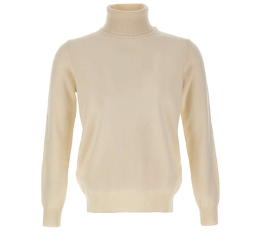 KANGRA Maglia dolcevita in lana e cashmere WHITE Uomo 