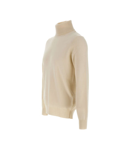 KANGRA Maglia dolcevita in lana e cashmere WHITE Uomo 