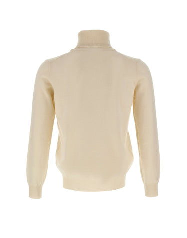 KANGRA Maglia dolcevita in lana e cashmere WHITE Uomo 