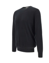 KANGRA Maglia in seta e cashmere BLACK Uomo 