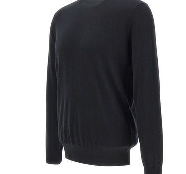 KANGRA Maglia in seta e cashmere BLACK Uomo 