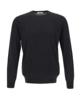 KANGRA Maglia in seta e cashmere BLACK Uomo 
