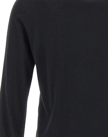 KANGRA Maglia in seta e cashmere BLACK Uomo 