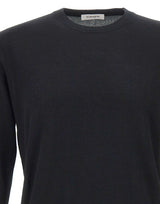 KANGRA Maglia in seta e cashmere BLACK Uomo 