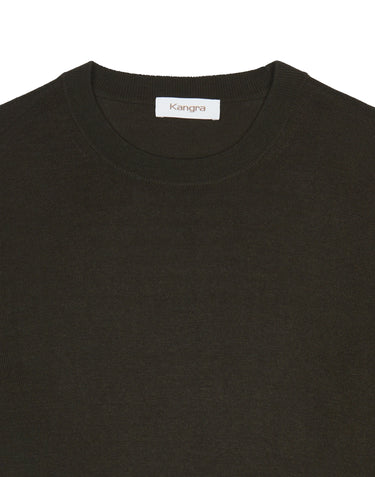 KANGRA Maglia in seta e cashmere GREEN Uomo 