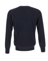KANGRA Maglia in seta e cashmere BLUE Uomo 