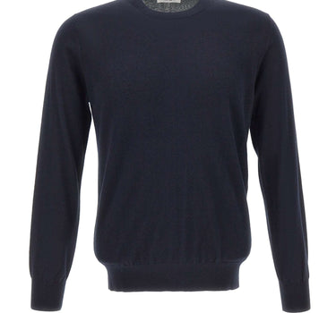 KANGRA Maglia in seta e cashmere BLUE Uomo 