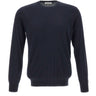 KANGRA Maglia in seta e cashmere BLUE Uomo 