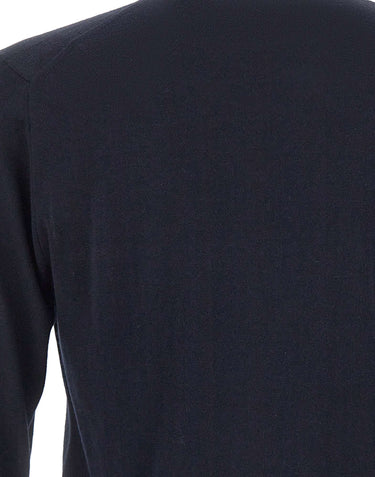 KANGRA Maglia in seta e cashmere BLUE Uomo 
