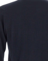 KANGRA Maglia in seta e cashmere BLUE Uomo 