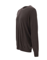 KANGRA Maglia in seta e cashmere BROWN Uomo 