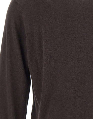 KANGRA Maglia in seta e cashmere BROWN Uomo 