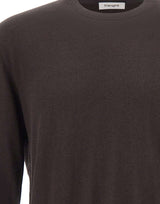 KANGRA Maglia in seta e cashmere BROWN Uomo 