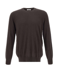 KANGRA Maglia in seta e cashmere BROWN Uomo 