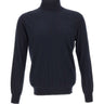 KANGRA Dolcevita in seta e cashmere BLUE Uomo 