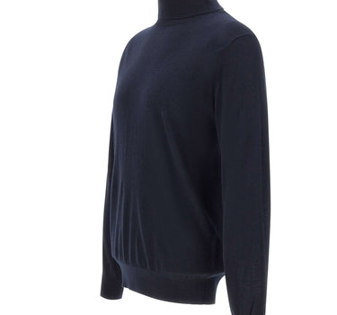 KANGRA Dolcevita in seta e cashmere BLUE Uomo 