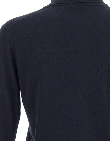 KANGRA Dolcevita in seta e cashmere BLUE Uomo 