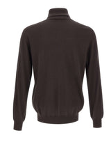 KANGRA Dolcevita in seta e cashmere BROWN Uomo 