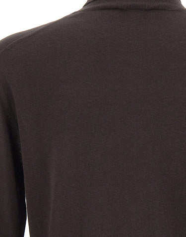 KANGRA Dolcevita in seta e cashmere BROWN Uomo 