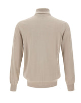 KANGRA Dolcevita in seta e cashmere BEIGE Uomo 