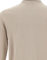 KANGRA Dolcevita in seta e cashmere BEIGE Uomo 