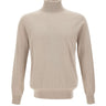 KANGRA Dolcevita in seta e cashmere BEIGE Uomo 