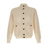KANGRA Cardigan in lana vergine WHITE Uomo 