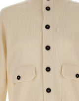 KANGRA Cardigan in lana vergine WHITE Uomo 