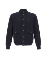 KANGRA Cardigan in lana vergine BLUE Uomo 