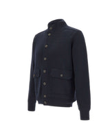 KANGRA Cardigan in lana vergine BLUE Uomo 