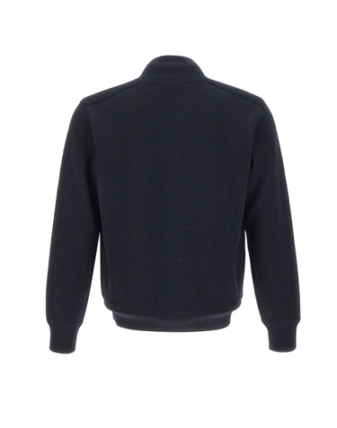 KANGRA Cardigan in lana vergine BLUE Uomo 