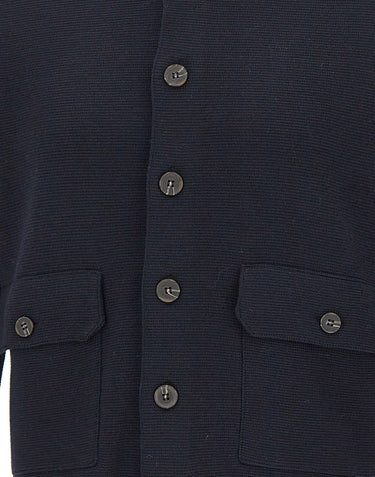 KANGRA Cardigan in lana vergine BLUE Uomo 