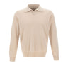 KANGRA Polo in lana vergine BEIGE Uomo 