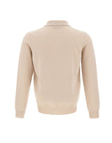 KANGRA Polo in lana vergine BEIGE Uomo 