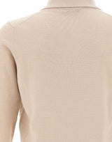 KANGRA Polo in lana vergine BEIGE Uomo 