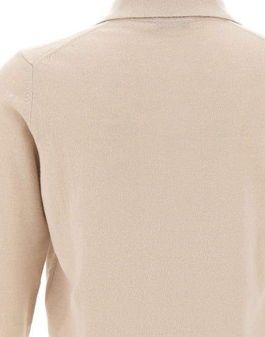 KANGRA Polo in lana vergine BEIGE Uomo 
