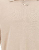 KANGRA Polo in lana vergine BEIGE Uomo 