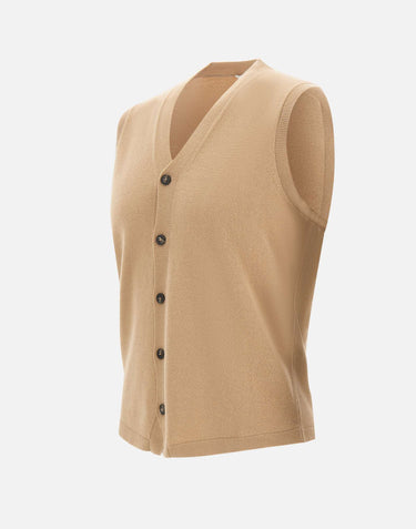 Gilet in lana vergine 400833 022 KANGRA 